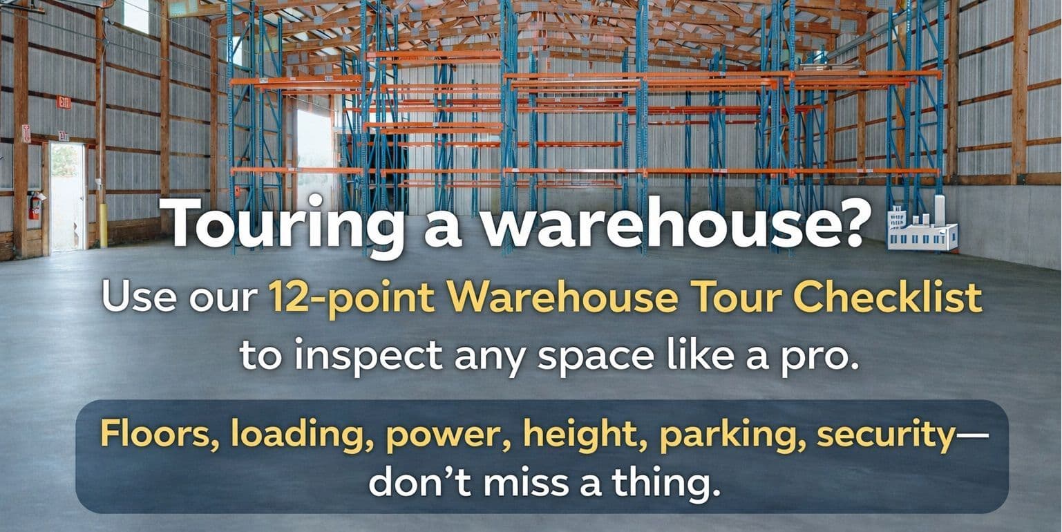 Warehouse Tour Checklist: 12 Things to Look For Before You Sign